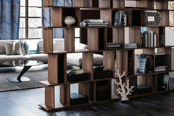 Libreria di Cattelan in legno marrone