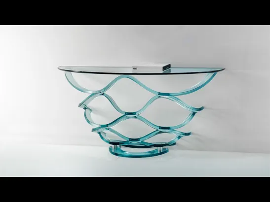 Consolle in vetro Neolitico di Reflex