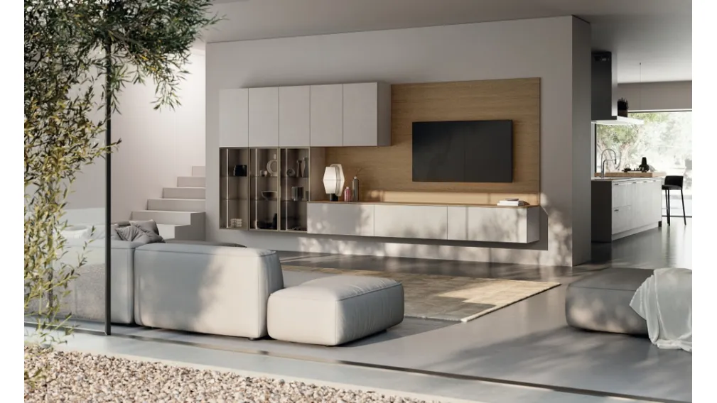 Parete Attrezzata Moda Living 01 di Scavolini