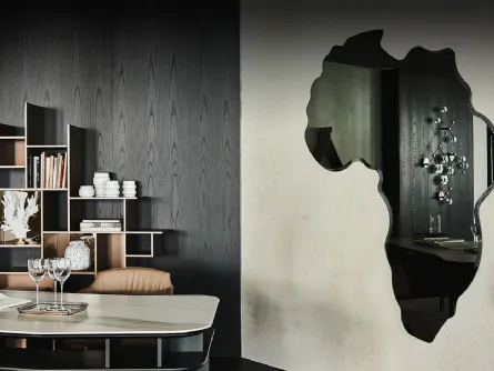 Specchio da parete in cristallo Africa Magnum di Cattelan Italia
