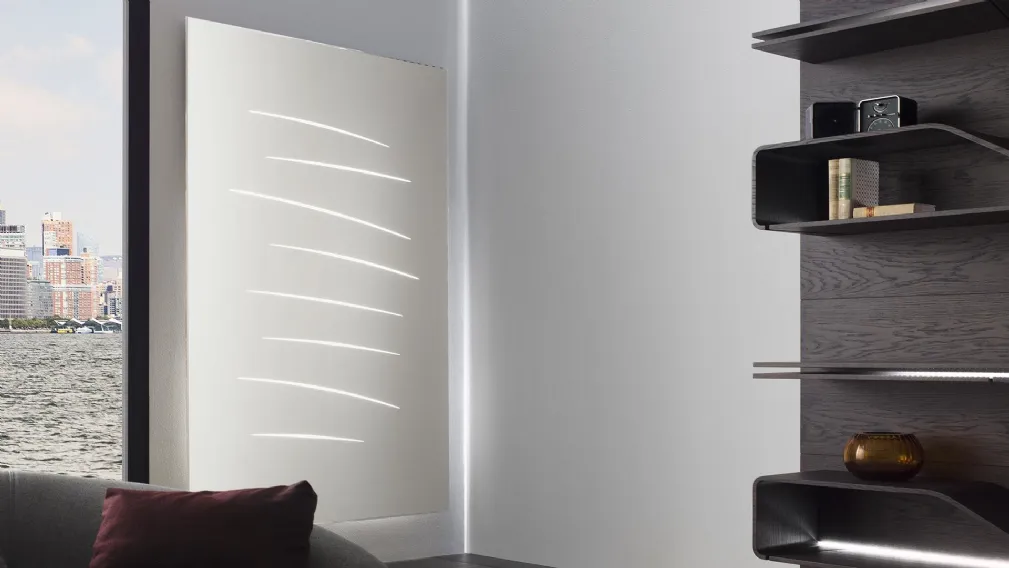Specchio retroilluminato con serigrafia Luce di Reflex