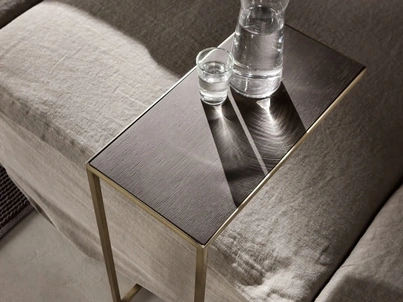 Tavolino Narciso C in legno e metallo di Cantori