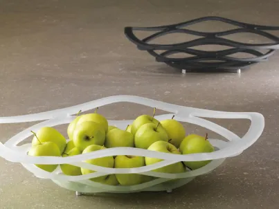 Portafrutta di design in vetro curvato Neolitico di Reflex