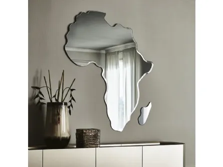 Specchio da parete in cristallo fumè Africa di Cattelan Italia