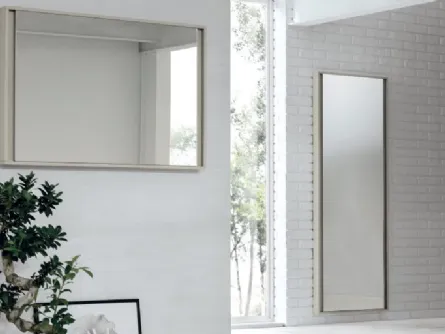 Specchio Vip con cornice in laccato poro aperto medreperla di Tomasella