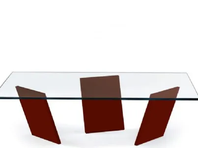 Tavolino in vetro Tango 40 di Reflex