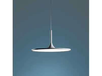Lampada a sospensione minimale in alluminio e acrilico Halo Vivida International