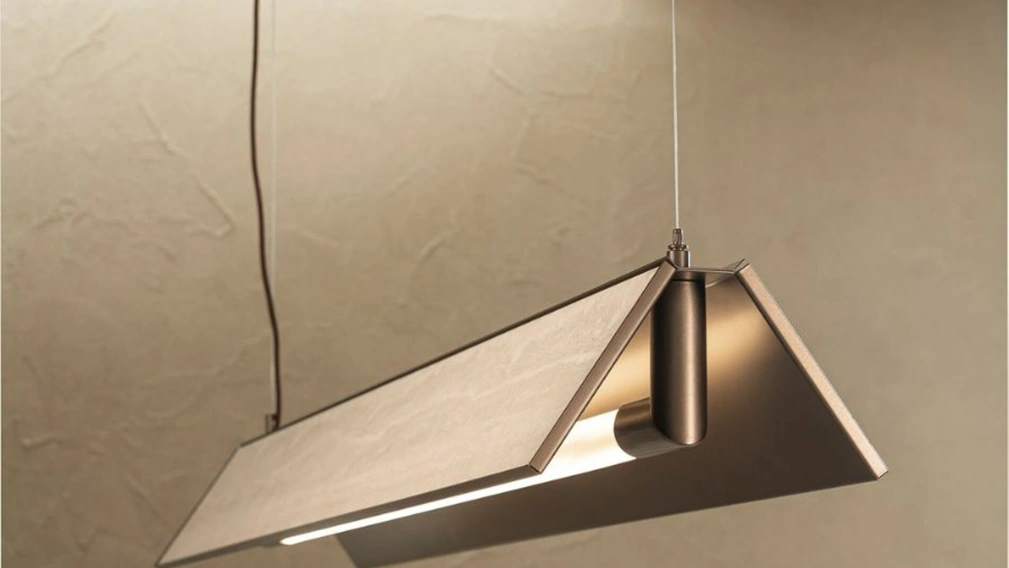 Lampada a sospensione Lucilla S in metallo e ceramica di Riflessi