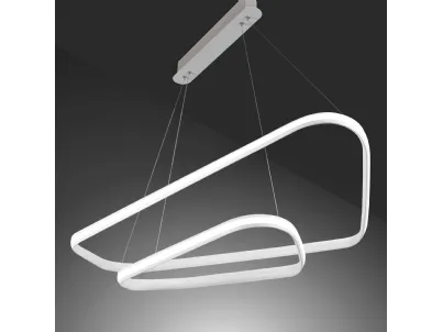 Lampada in alluminio e silicone a forme geometriche Rings di Vivida International