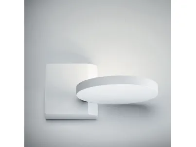 Lampada a parallelepipedo e cerchio in alluminio bianco Spy di Vivida International
