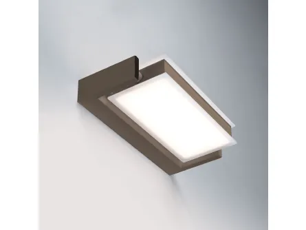 Lampada da parete in alluminio e acrilico a luce orientabile Axella di Vivida International