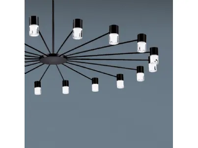 Lampada a sospensione in metallo brunito Galileo di Vivida International