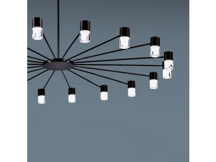 Lampada a sospensione in metallo brunito Galileo di Vivida International