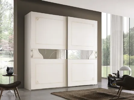 Armadio Vertigo con inserti a specchio di Ferretti e Ferretti