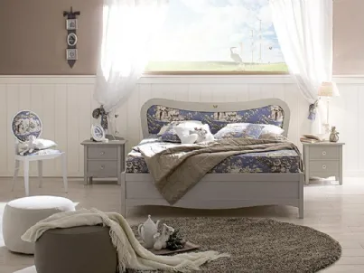 Cameretta componibile con letto matrimoniale in legno spazzolato Comp 007 di Valplana