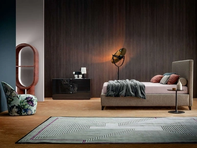 Comò Tetris laccato lucido Nero di Twils