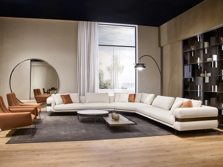 Salotto angolare in tessuto Valley di Cantori