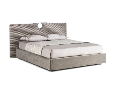 Letto Bay in tessuto con box contenitore di Cantori