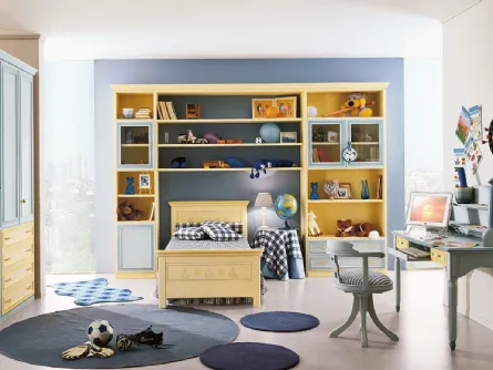 Letto laccato con decorazione COD-LA11 (S/X) di Ferretti e Ferretti
