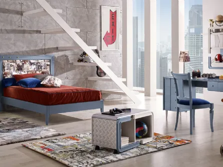 Letto con testiera COD-LMI40 (S/X) di Ferretti e Ferretti
