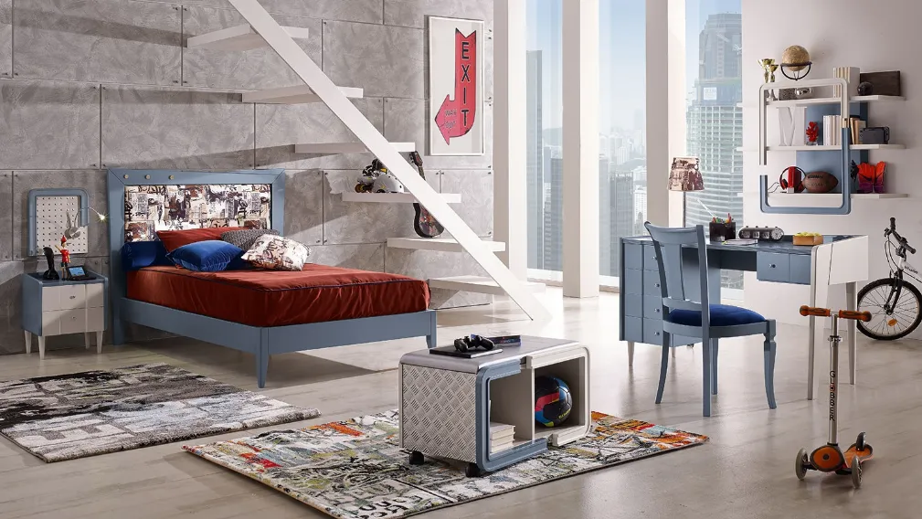 Letto con testiera COD-LMI40 (S/X) di Ferretti e Ferretti