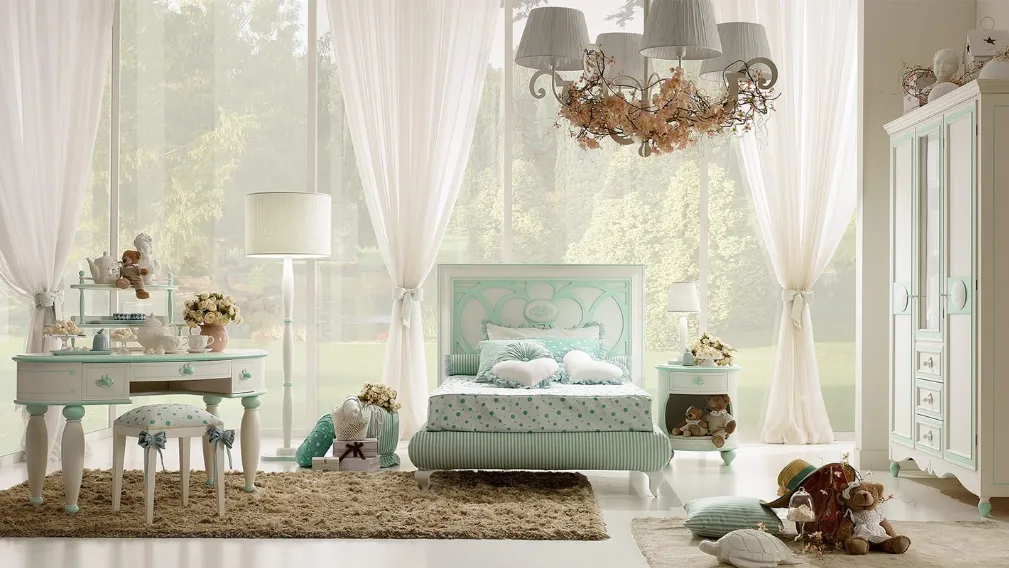 Letto con testiera COD-LTT90 (S/X) di Ferretti e Ferretti