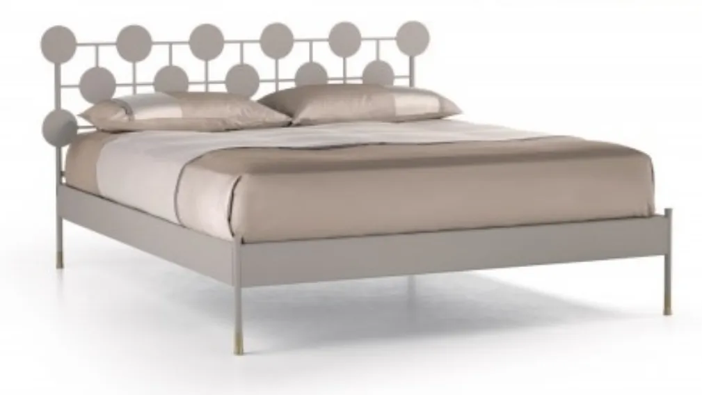 Letto in ferro battuto matrimoniale di design Dalia di Cantori