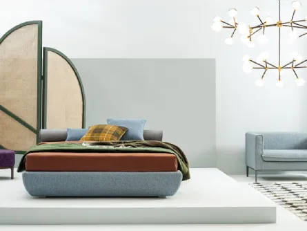 Letto Ekeko in tessuto di Twils