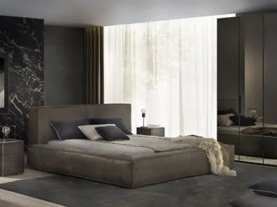Letto Elite Pelle Vintage di Olivieri
