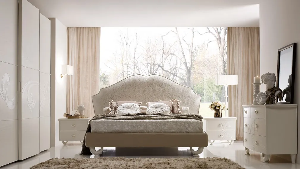 Letto imbottito Ercole di Ferretti e Ferretti