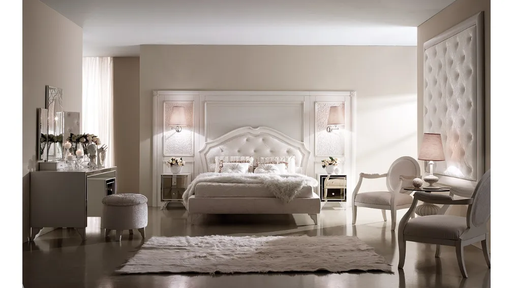 Letto testiera capitonnè M213 di Ferretti e Ferretti