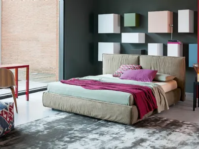 Letto imbottito Miller di Flexteam