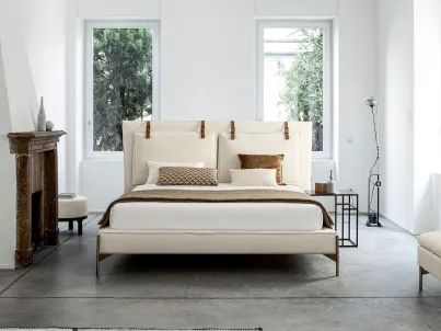 Letto in tessuto con testiera SP2802 Belt di Twils