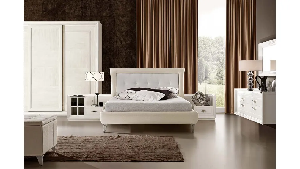 Letto in ecopelle con testiera Today LTTOD2 di Ferretti e Ferretti