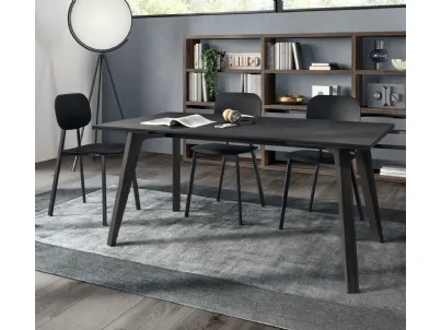 Libreria componibile Living Motus in laccato Grigio Vulcano di Scavolini