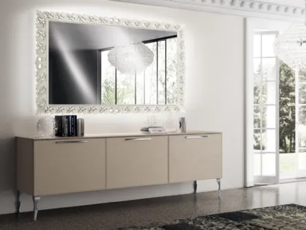 Madia Living Exclusiva in Pelle Grigio Perla di Scavolini