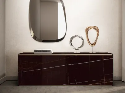 Madia in legno rivestito in vetro MarmoReflex Monolite Buffet di Reflex