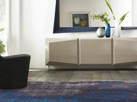 Madia di design in legno laccato lucido Prisma Buffet di Reflex