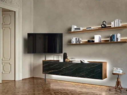 Mobile Porta Tv Cabaret in Ceramica di Sangiacomo