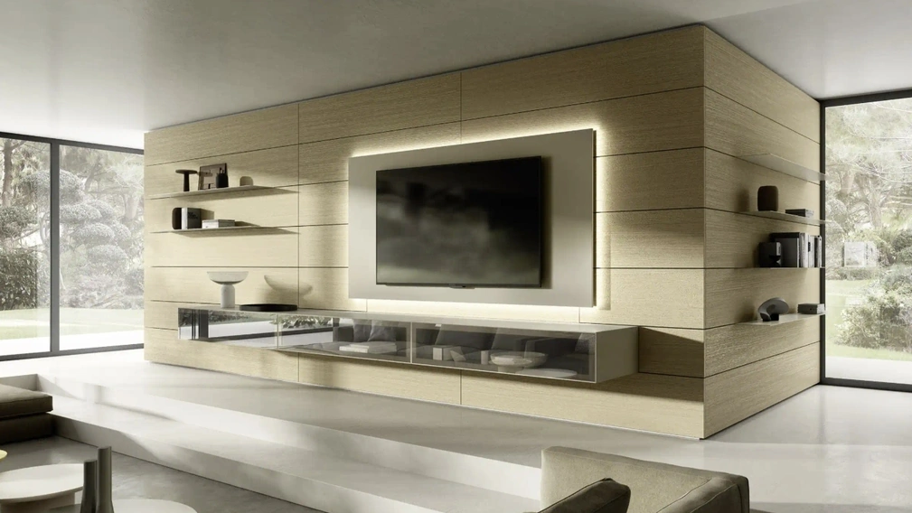 Parete Attrezzata Domino Boiserie 08 di Sangiacomo