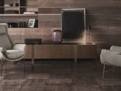 Poltroncina in tessuto con struttura in metallo Beetle di Ditre Italia