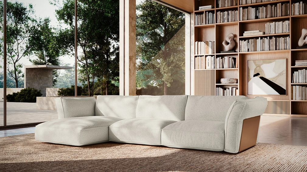 Divano con penisola Cocoon di Felis