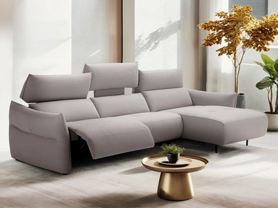 Divano relax con penisola Losanna di Franco Ferri