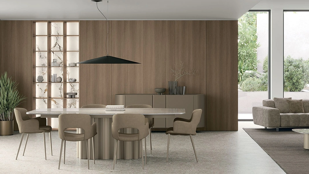 Sedia Dora in nabuk di Tomasella