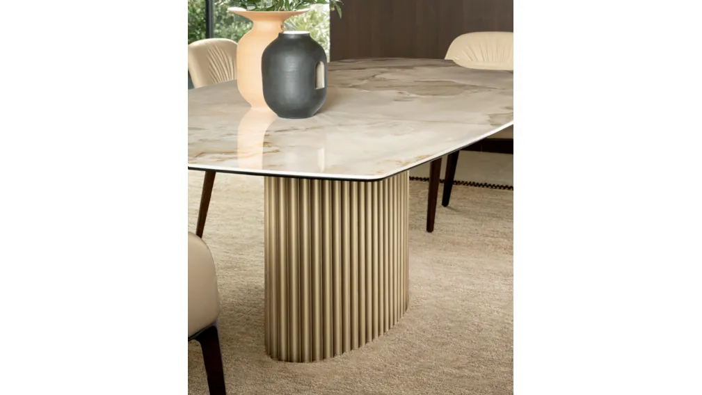 Tavolo Enea in ceramica di Riflessi