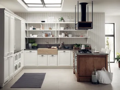 Cucina Classica Favilla in Laccato opaco Bianco di Scavolini