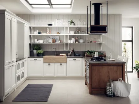 Cucina Classica Favilla in Laccato opaco Bianco di Scavolini