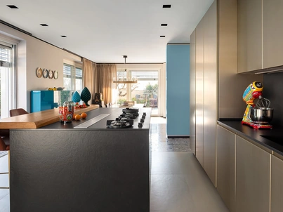 Cucina Design G180 in laccato Champagne di TM Italia