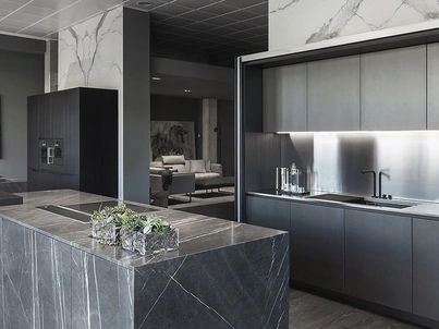 Cucina Design G180 in Laccato e Pietra di TM Italia