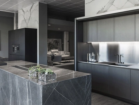 Cucina Design G180 in Laccato e Pietra di TM Italia